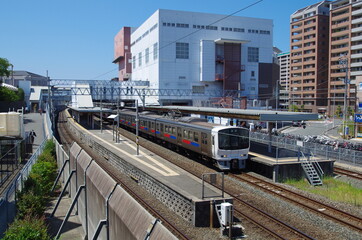 Fototapeta premium 鹿児島本線 福工大前駅