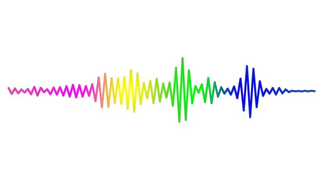 Music Background With Colorful Soundwave, Rhythm Of Music DJ Playing Sound