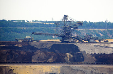 The Tagebau Garzweiler is a surface mine (German: Tagebau) in the German state of North-Rhine Westphalia. It is operated by RWE and used for mining lignite.. The mine currently has a size of 48 km²