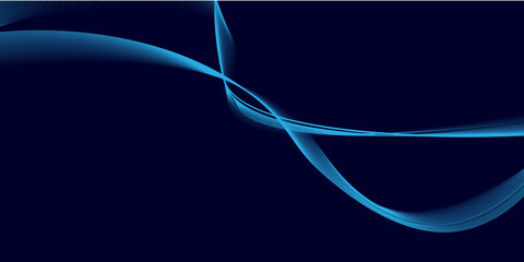 Stylish blue wavy pattern design wave background