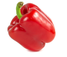 Red paprika, pepper isolated on white background.