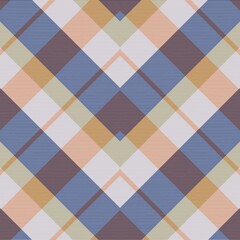 Colourful Chevron Plaid Tartan textured Seamless Pattern Design
