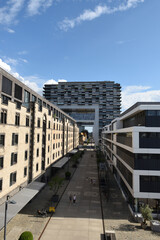 rheinauer hafen in köln, deutschland