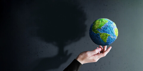World Earth Day, ESG Concept. Green Energy, Renewable and Sustainable Resources. Environmental and...