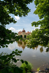 Fototapeta na wymiar Schloss Moritzburg Dresden Barockschloss | Deutschland