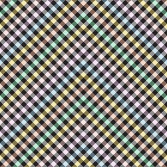 Rainbow Pastel Chevron Plaid Tartan textured Seamless Pattern Design