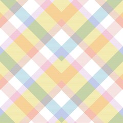 Rainbow Pastel Chevron Plaid Tartan textured Seamless Pattern Design