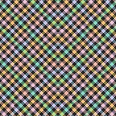 Rainbow Pastel Chevron Plaid Tartan textured Seamless Pattern Design