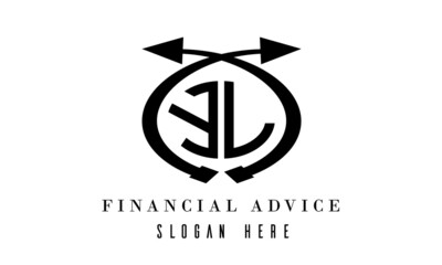 YL  financial advice logo vector