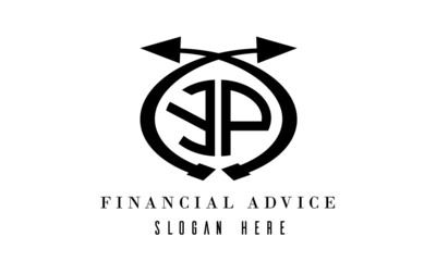 YP  financial advice logo vector