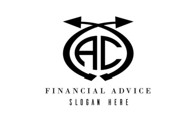 AC  financial advice logo vector