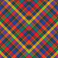 Rainbow Chevron Plaid Tartan textured Seamless Pattern Design