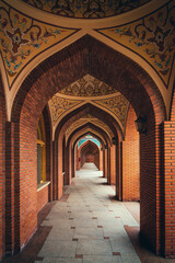 Arches in the courtyard of the Imamzadeh mausoleum