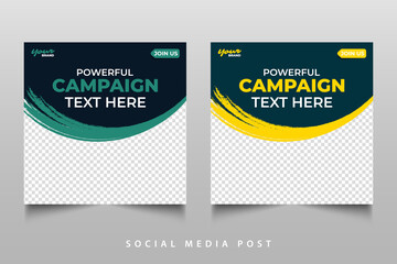 Elegant social media post design template