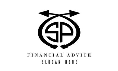 SP  financial advice logo vector