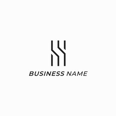logo design creative line letter S