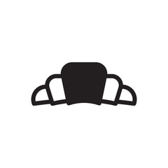 Croissant icon - dessert food icon