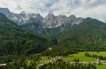 Fototapeta na wymiar Valley in the Triglav National Park, Julian Alps, Slovenia.
