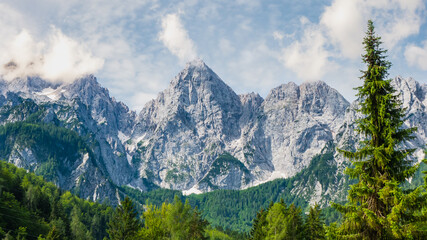 Valley in the Triglav National Park, Julian Alps, Slovenia.