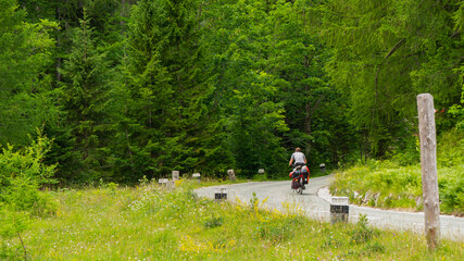 A Russian road in Slovenia leading to the Vrsic pass.