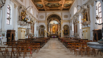 St. George´s Parish Church in Piran in Slovenia. The church was built in the venetian renaissance...