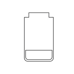 
Mobile battery power line icon