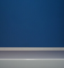 empty blue background. Scene for advertising. copy space