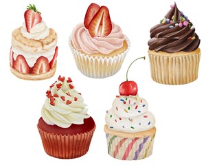 Cupcakes and Ice cream