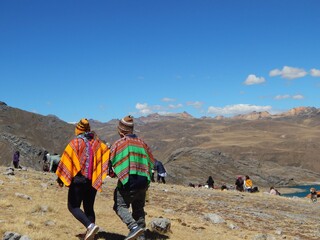 hiking in the mountains