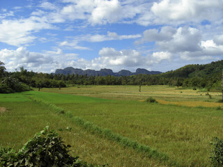 Fototapeta na wymiar Countryside on the island Palawan on the Philippines 19.12.2012