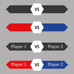 Smartphone battle icon, 1 player vs 2 player. Vector illustration eps 10