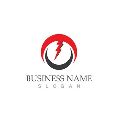 flash thunderbolt logo template