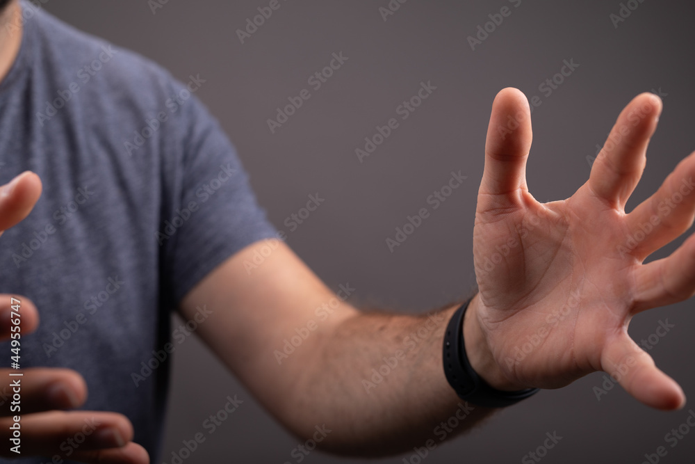 Poster Empty Open Hand in closeup