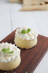 young coconut homemake cake