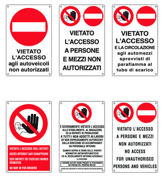 divieto d'accesso