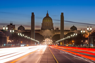 Fototapeta na wymiar Pennsylvania State Capitol in Harrisburg, Pennsylvania, USA