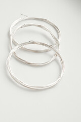 rings on a white background