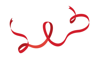 long red ribbon - Powered by Adobe