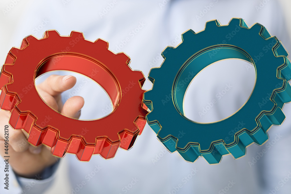 Poster engineering and design image gears