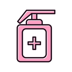 Sanitizer Filled Vector Icon Design