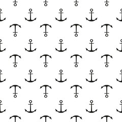 Seamless vector pattern with anchors. Seamless pattern can be used for wallpapers, fill patterns, web page backgrounds, surface textures.