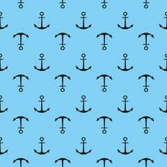 Seamless vector pattern with anchors. Seamless pattern can be used for wallpapers, fill patterns, web page backgrounds, surface textures.