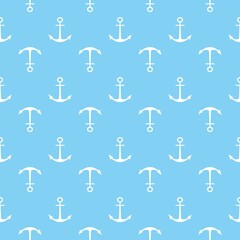 Seamless vector pattern with anchors. Seamless pattern can be used for wallpapers, fill patterns, web page backgrounds, surface textures.