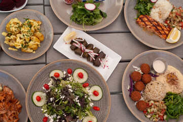 Middle East dinner feast