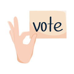 Vote sign design