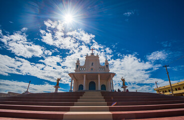 Holy cross church at Manapad, Tamil Nadu, India.
