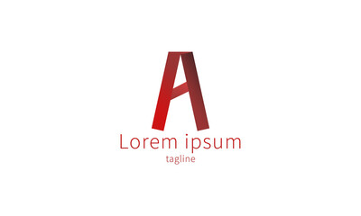 Obraz premium Premium vector logo 3D letter A 