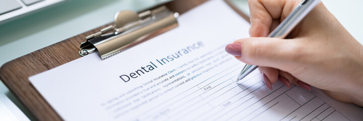 Dental Insurance Form On Desk