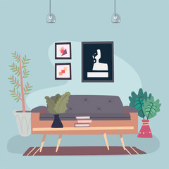 Fototapeta premium beautiful livingroom scene