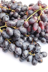 Rote kernlose Weintrauben. Weinlese.